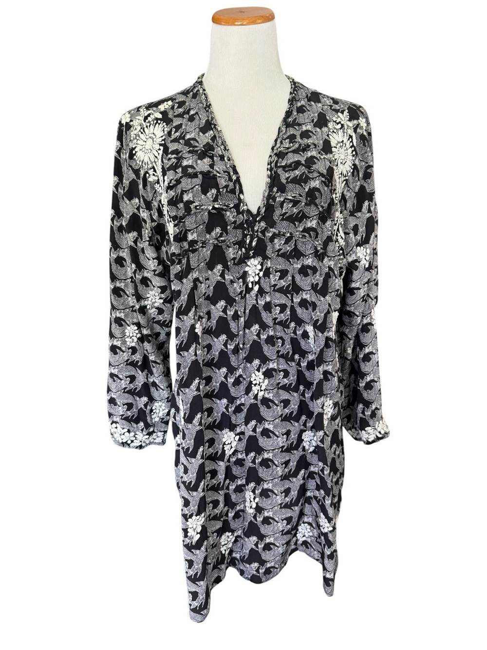 Amaya Silk embroidered dress
